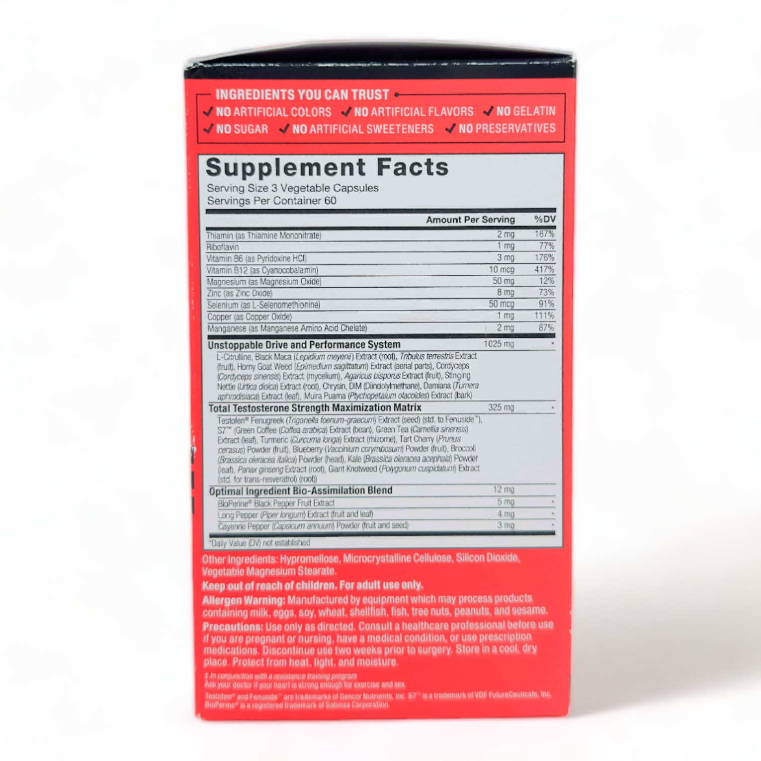 Force Factor Test X180 Alpha Max 180 Capsules