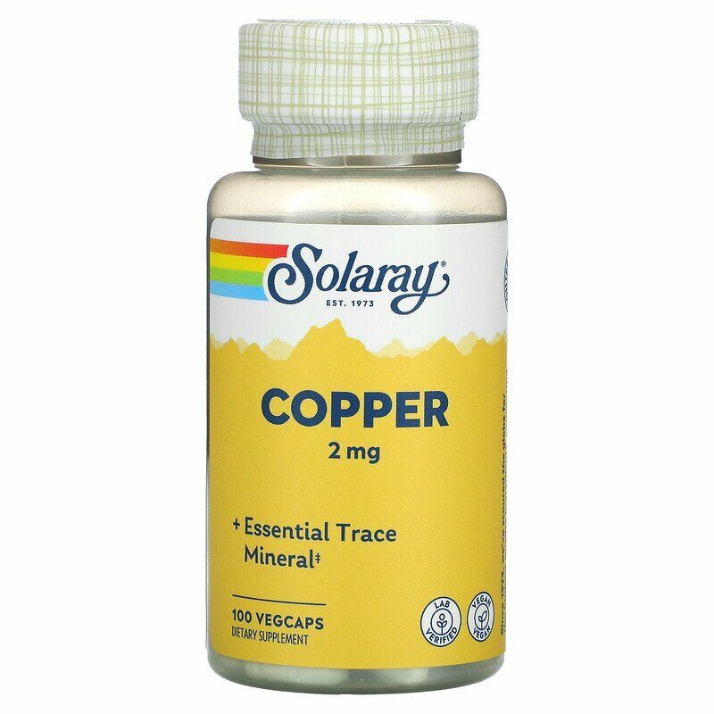 Solaray Copper 2 mg for Immune & Nerve Support