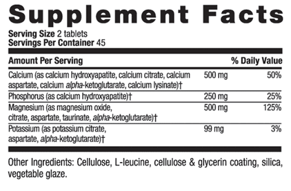 Country Life Calcium Magnesium Potassium Tablets, 180 Count