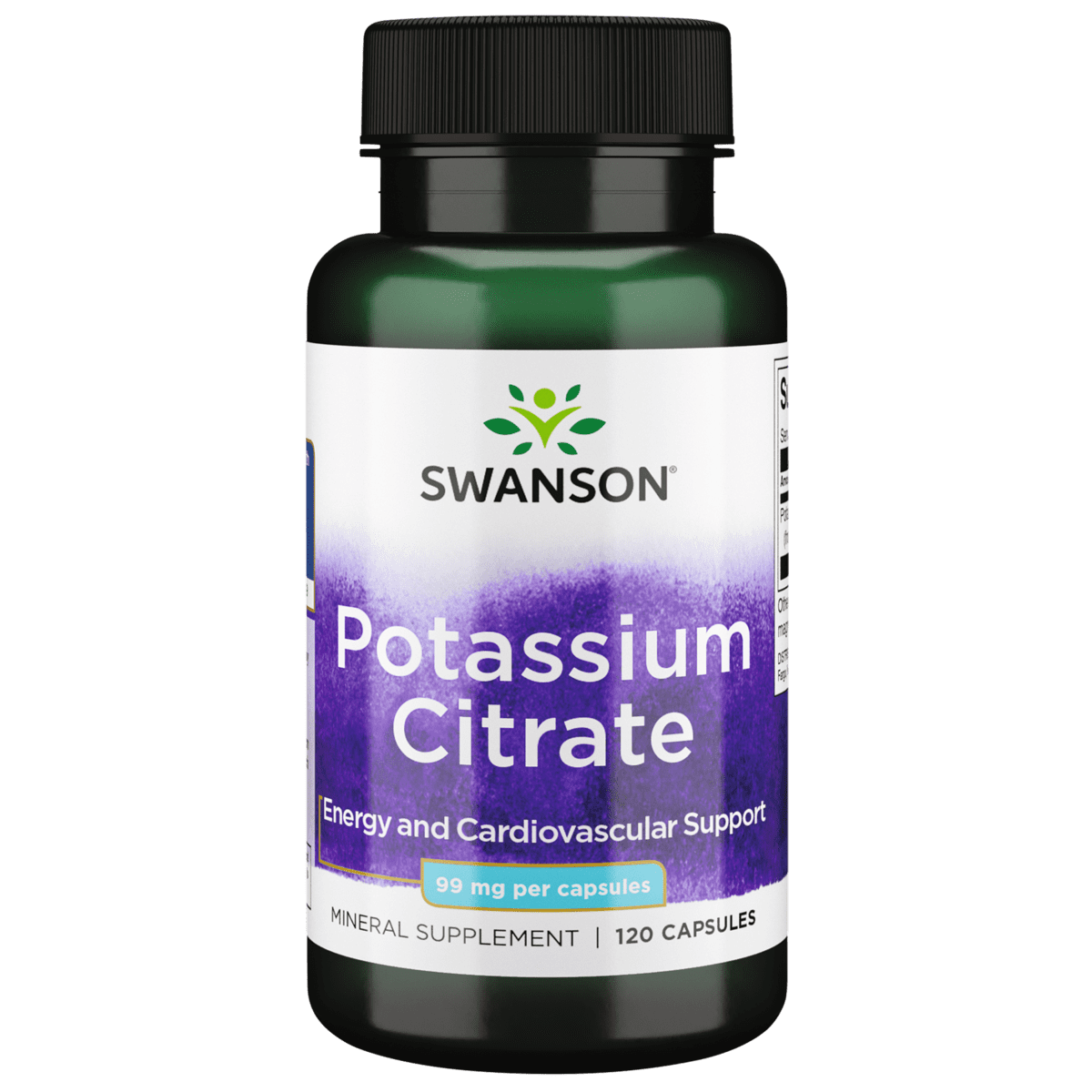 Swanson Potassium Citrate for Heart Health, 120 Capsules