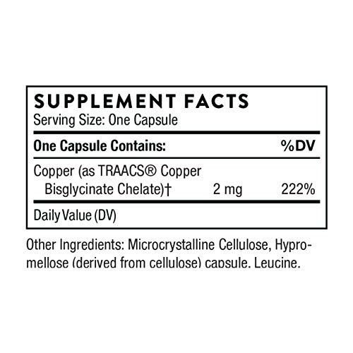 Thorne Copper Bisglycinate - Absorbable Mineral Support