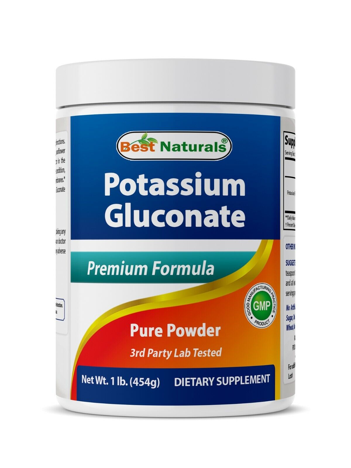 Potassium Gluconate Powder by Best Naturals, 1 lb
