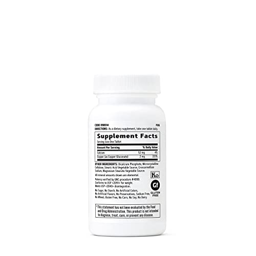 GNC Copper 2 mg Vegetarian Tablets, 100 Count