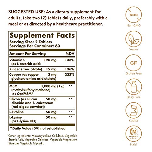 Solgar Advanced MSM for Skin, Nails & Hair
