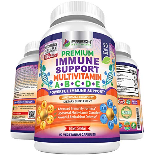 Immune Support Multivitamin with Antioxidants - 90 Vegan Caps