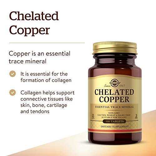 Solgar Copper Chelate Tablets – 100 Count