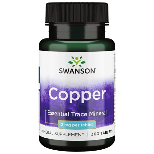 Swanson Copper Immune Support Supplement, 300 Tabs