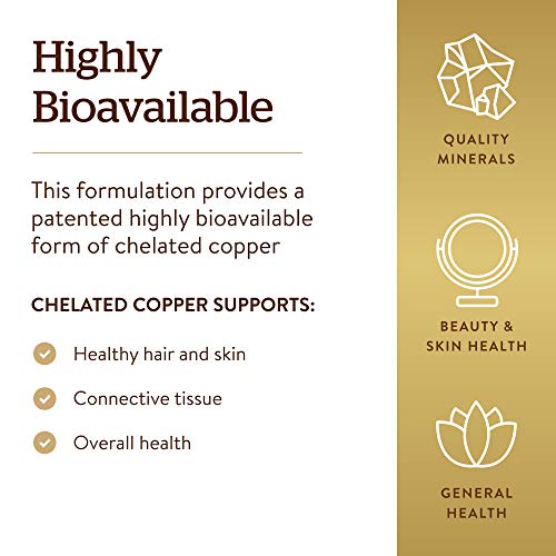 Solgar Copper Chelate Tablets – 100 Count