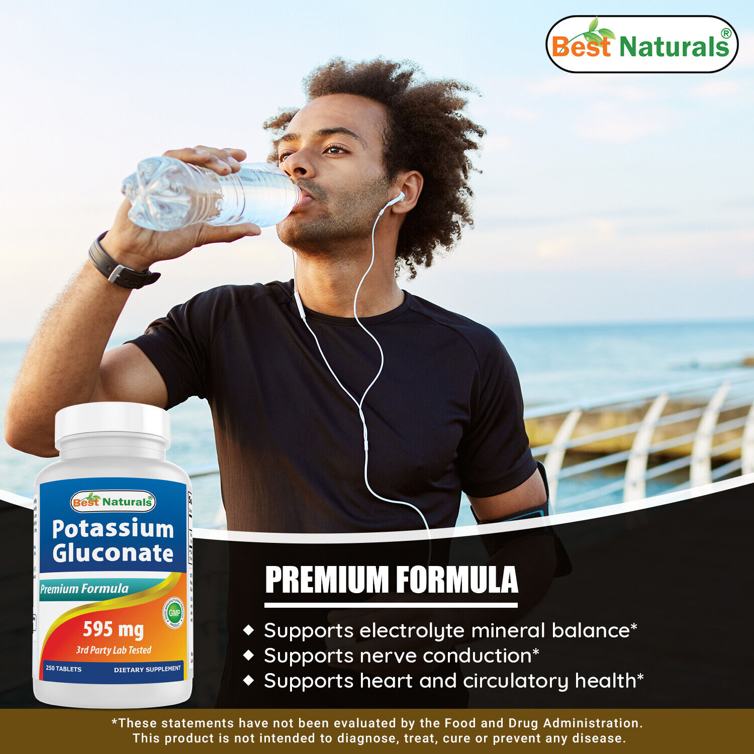 Potassium Gluconate 595 mg - 250 Tablets