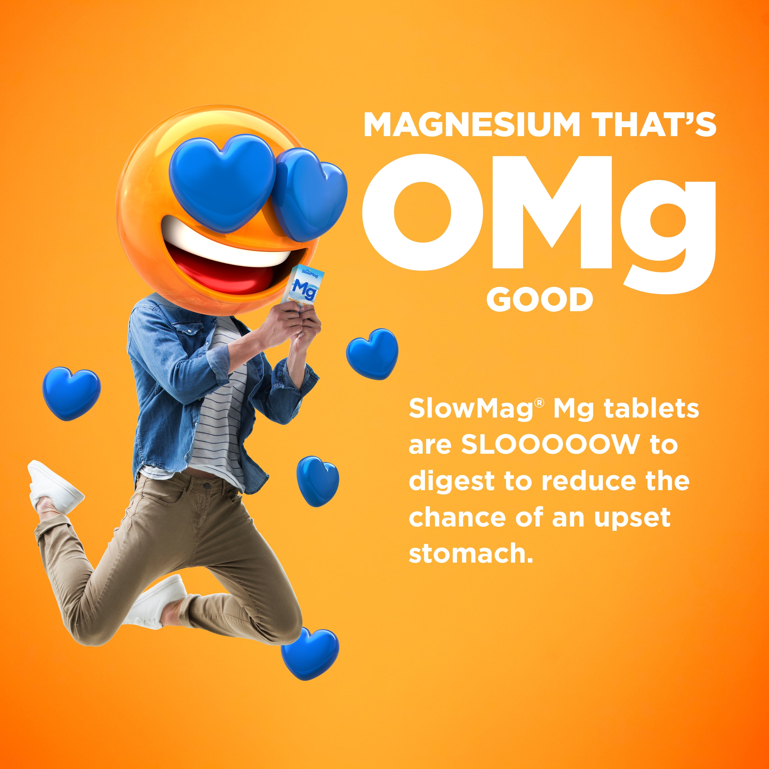 SlowMag Magnesium Chloride with Calcium Tablets, 60ct