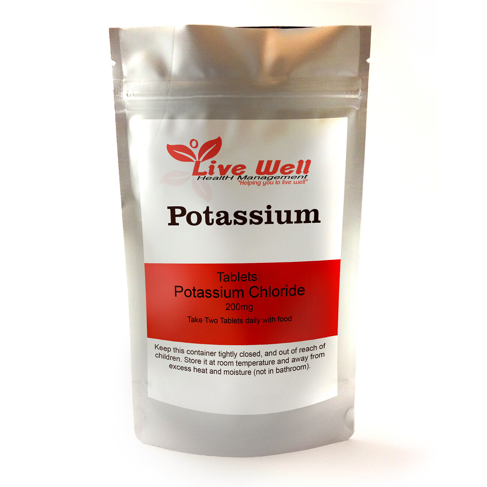 Potassium 200mg Tablets for Heart and Muscle Health