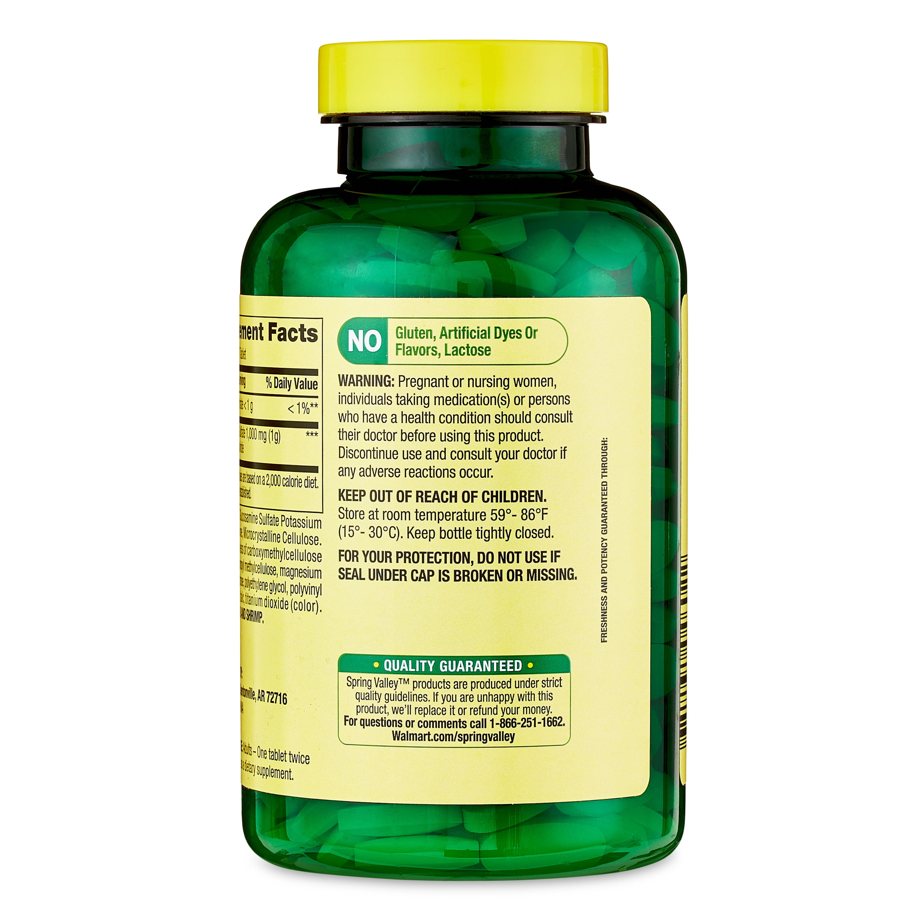 Spring Valley Glucosamine Sulfate Tablets, 1,000 mg