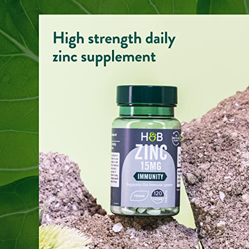 Holland & Barrett 15mg Zinc for Immunity - 120 Tablets