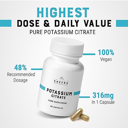 Cheers Kaliumcitrat 333mg, 90 Vegan Capsules