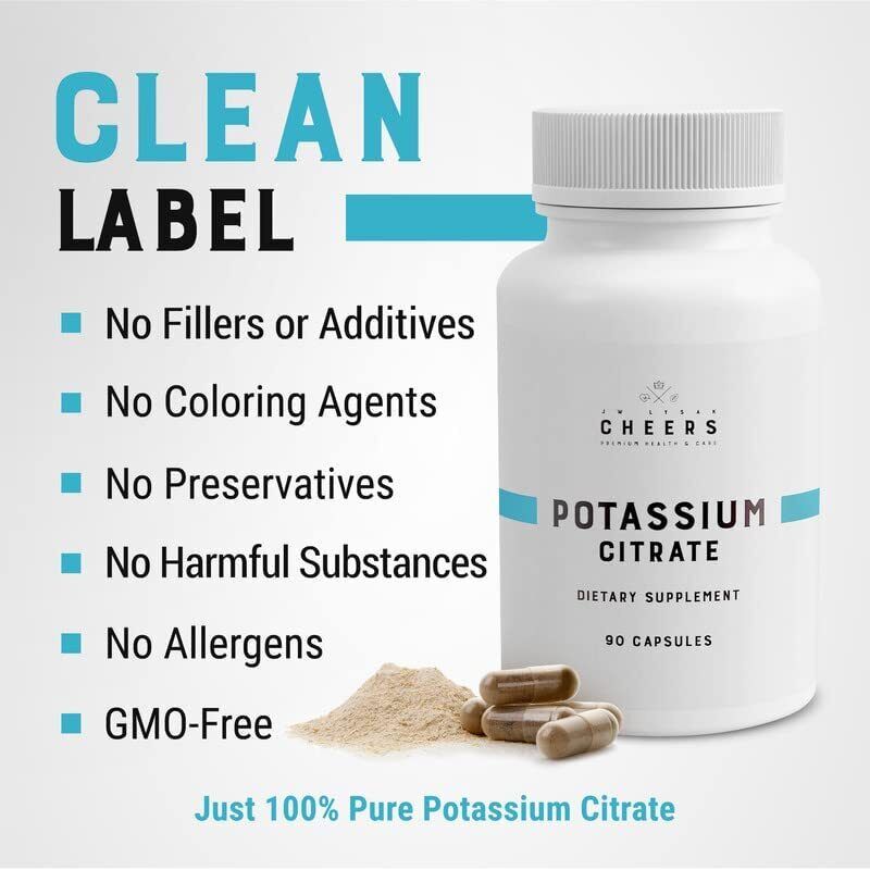 Cheers High-Absorption Vegan Potassium Citrate 333mg