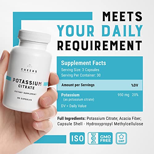 Cheers Kaliumcitrat 333mg, 90 Vegan Capsules