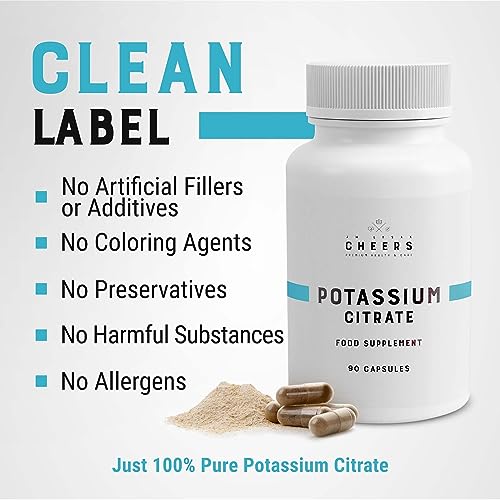 Cheers Kaliumcitrat 333mg, 90 Vegan Capsules