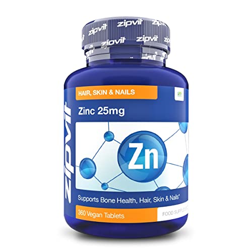 Zinc 25mg, 360 Vegan Tablets for Immune Support