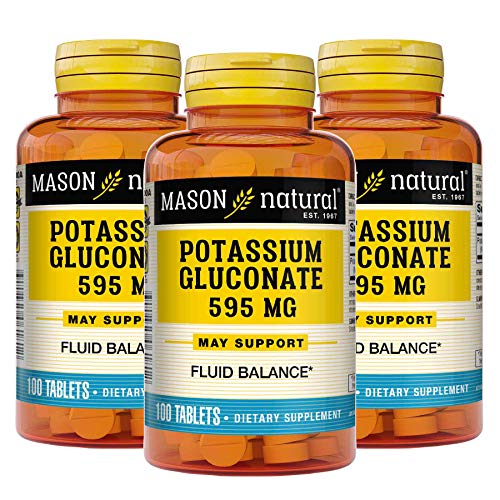 Mason Natural Potassium Gluconate 595 mg 100 Tablets