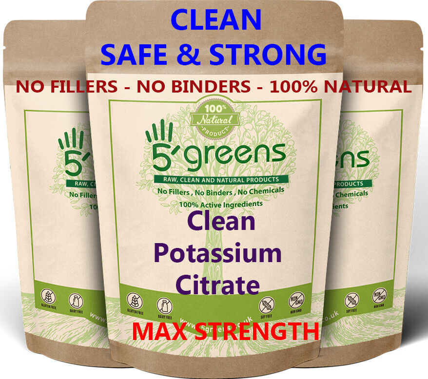 Vegan Potassium Citrate Capsules 700mg, Clean Formula