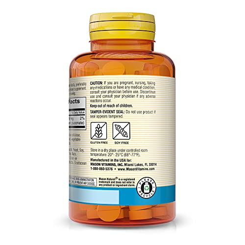 Mason Natural Potassium Gluconate 595 mg 100 Tablets