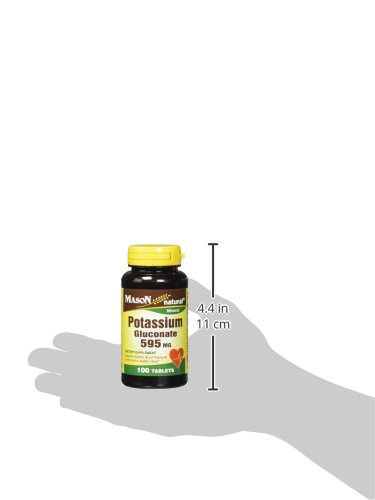 Mason Natural Potassium Gluconate 595 mg 100 Tablets