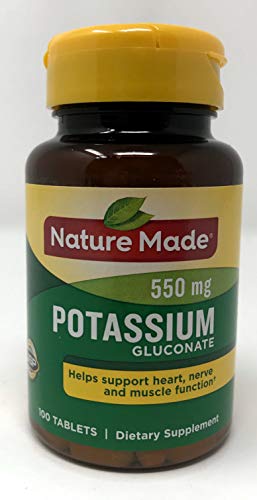 Nature Made Potassium Gluconate 550mg, 200 Tablets