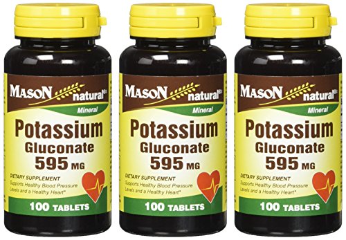 Mason Natural Potassium Gluconate 595 mg 100 Tablets