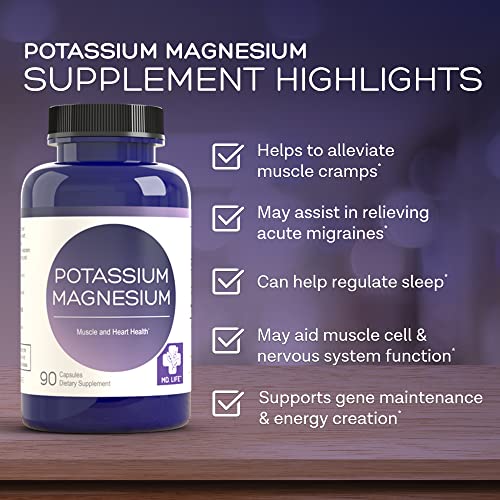 High Absorption Magnesium Potassium Supplement - 90 Ct