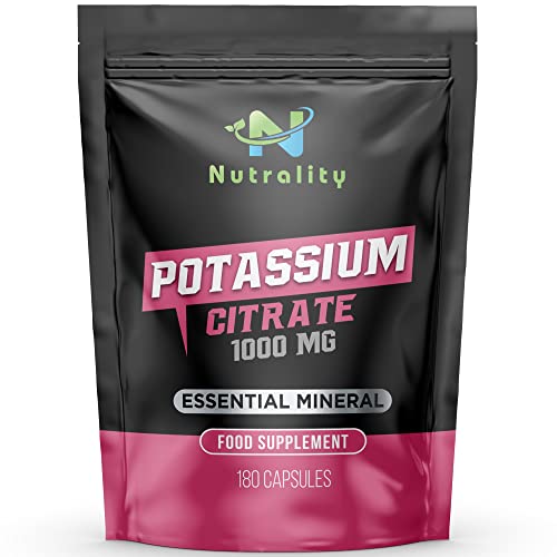 Nutrality Potassium Citrate 1000mg - 180 Capsules
