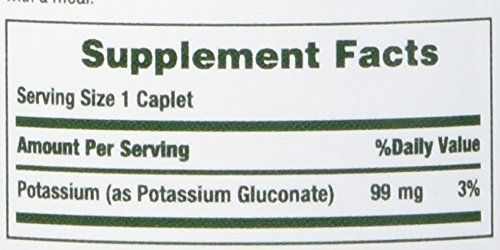 Potassium Gluconate 99mg - 100 Caplets