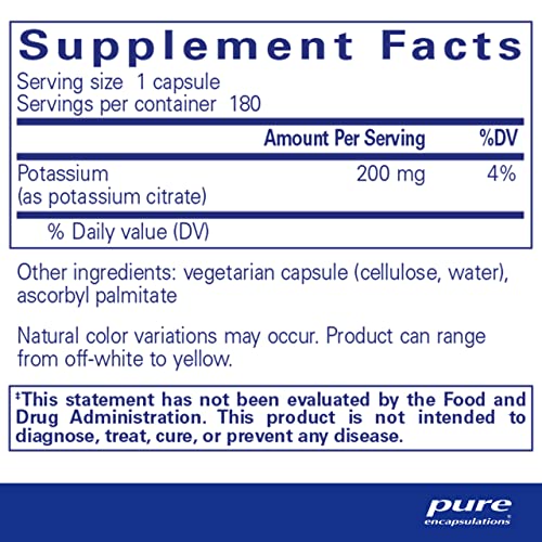 Potassium Citrate Capsules for Nerve and Muscle Health