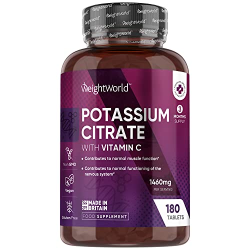 Potassium Citrate 1460mg with Vitamin C - 180 Tablets
