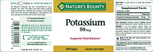 Potassium Gluconate 99mg – 100 Caplets