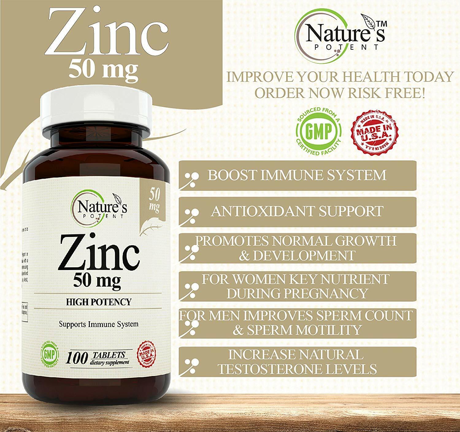 Zinc Supplement for Immune Support (3 Pack)