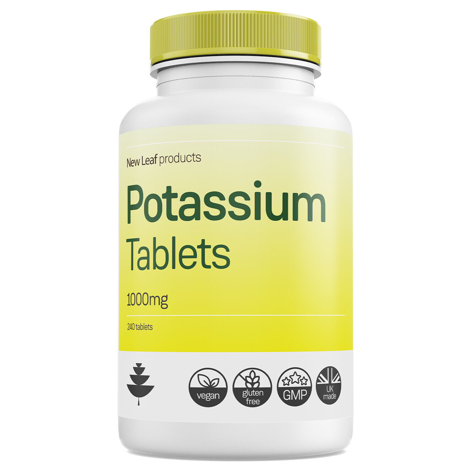 Potassium 1000mg Tablets for Muscle and Nerve Health