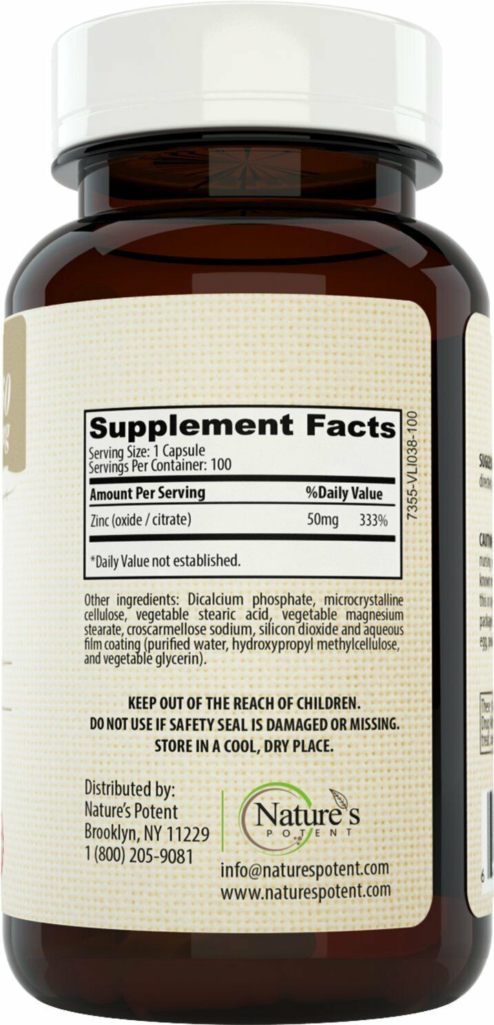 Zinc Supplement for Immune Support (3 Pack)