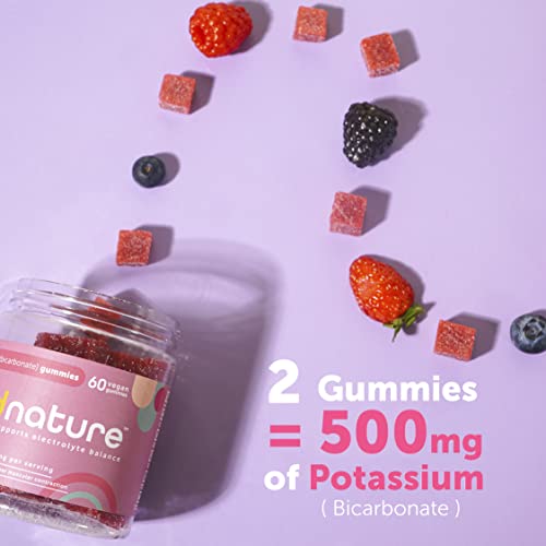 Kind Nature Potassium Gummies - 500mg, Vegan, 60 Count