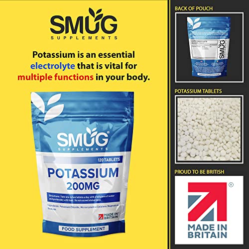 High Strength Potassium Tablets - 120 Vegan Pills