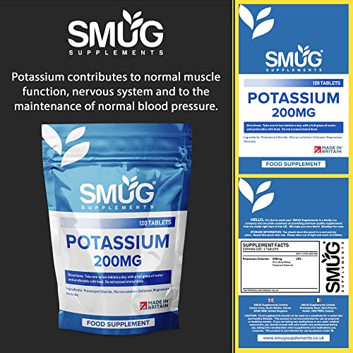 High Strength Potassium Tablets - 120 Vegan Pills