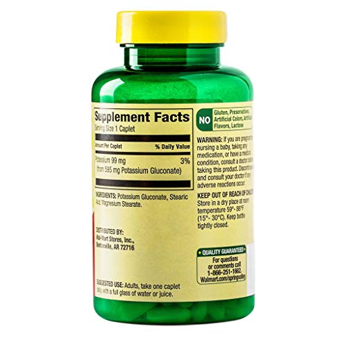 Potassium Caplets for Heart and Muscle Health