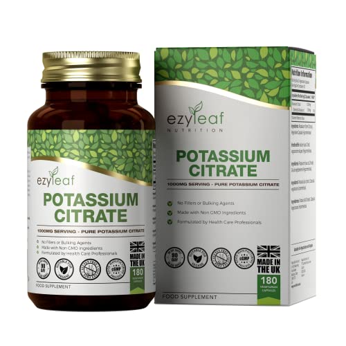 Ezyleaf High Strength Potassium Citrate Capsules 1000mg