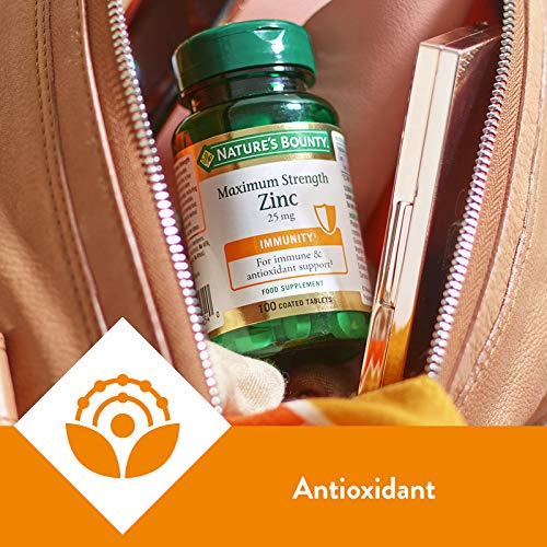 Nature's Bounty Zinc 25mg - Immunity Booster Tablets