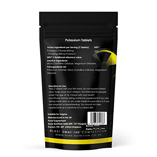 Potassium 200mg Tablets for Blood Pressure Support
