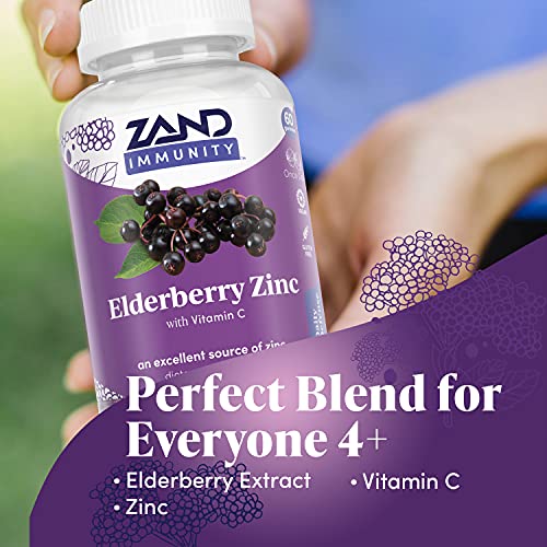 Zand Elderberry Zinc Gummy Supplements - 60 Count