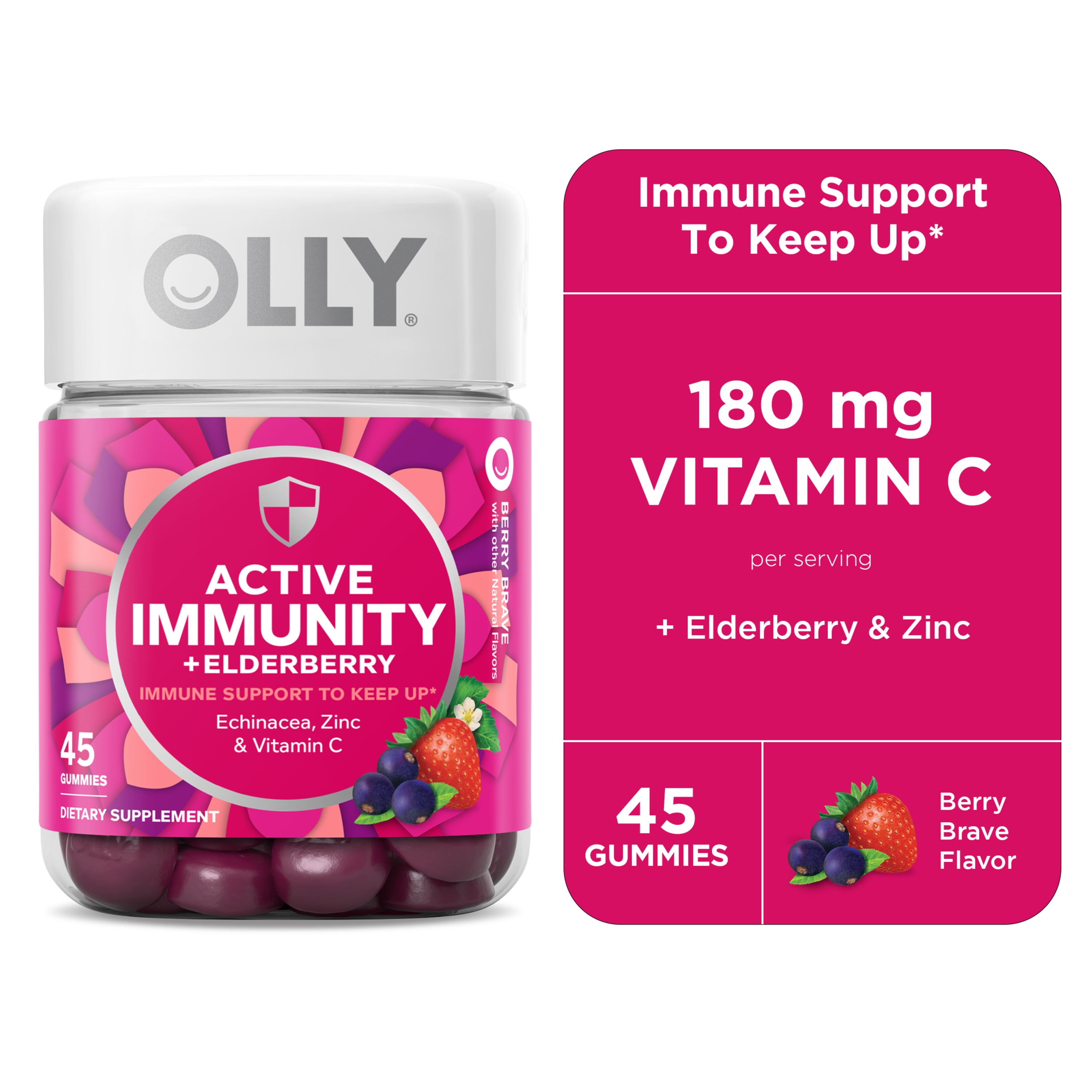 Olly Gummy Active Immunity with Elderberry, 45 Count