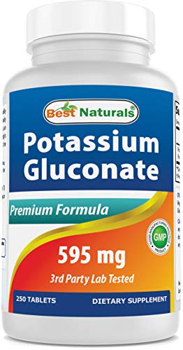 Potassium Gluconate 595 mg, 250 Tablets