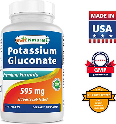 Potassium Gluconate 595 mg, 250 Tablets