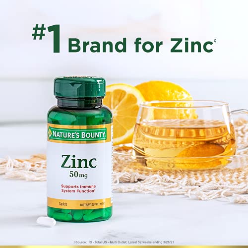 Nature's Bounty Zinc 50 mg Caplets - 200 Count