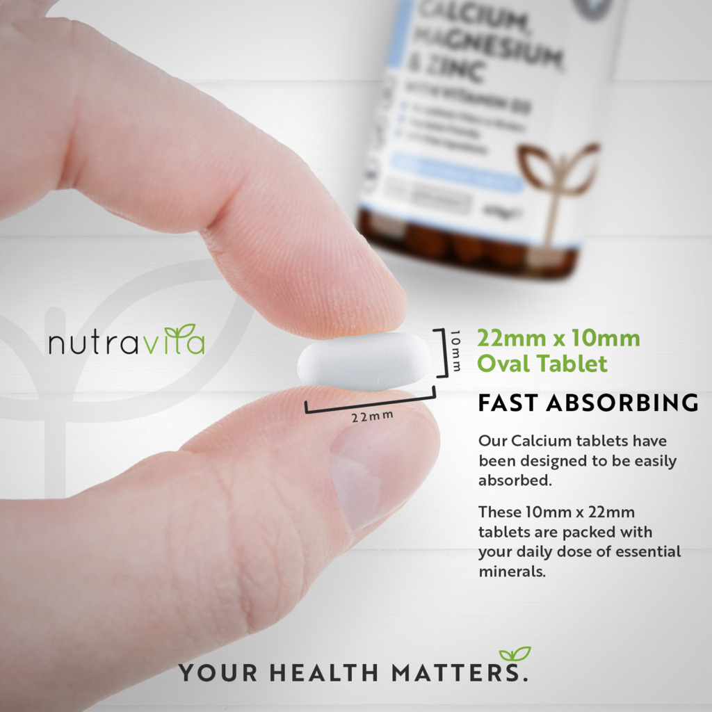 Calcium Magnesium Zinc & Vitamin D3 Supplement 365 Pills